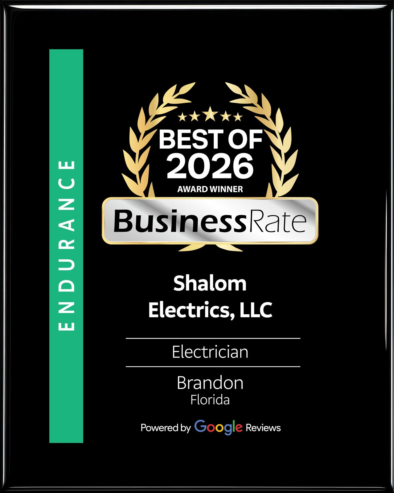 business rate award Best Electrician in Tampa Florida, Cape coral